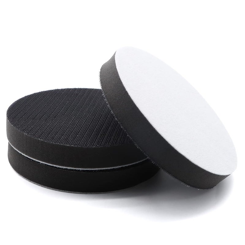SIJDIEE 3 Pack Interface Pads, 6 Inch Hook and Loop Soft Density Sponge Cushion Buffer Backing Pad, Foam Sanding Interface Pads for Orbital Sander Automotive Woodworking Polishing - Image 1